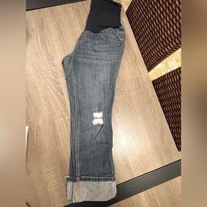 Pregnancy jean capri style